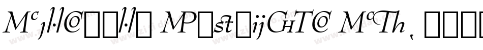 Bernhard Fashion BT字体转换